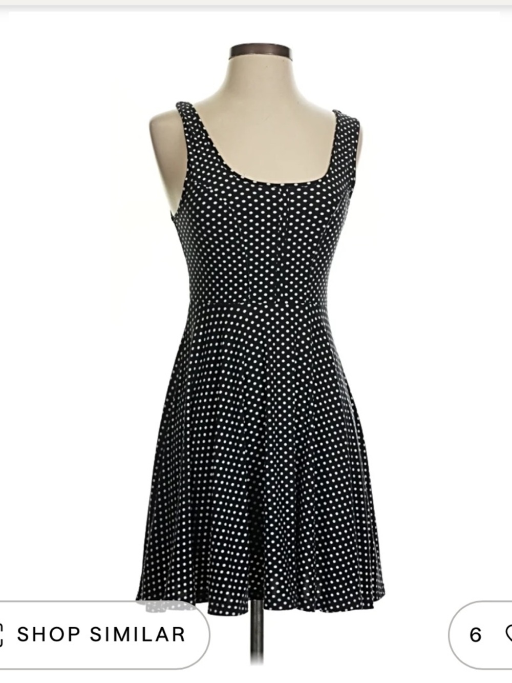 Free People Black & White Polka Dot Dress